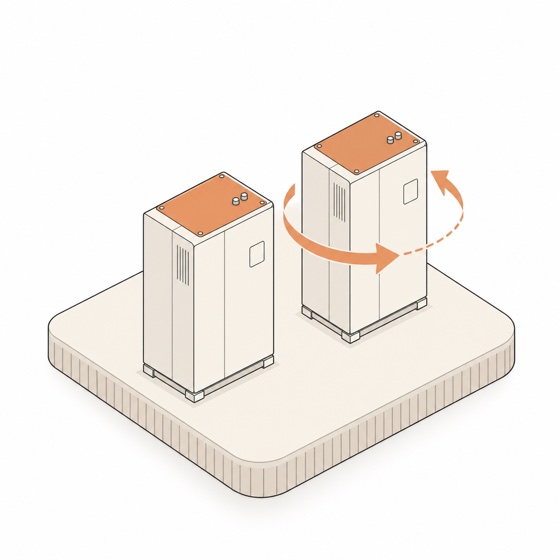 Two identical batteries, one optimised by NeuraFlex, for the with and without comparison